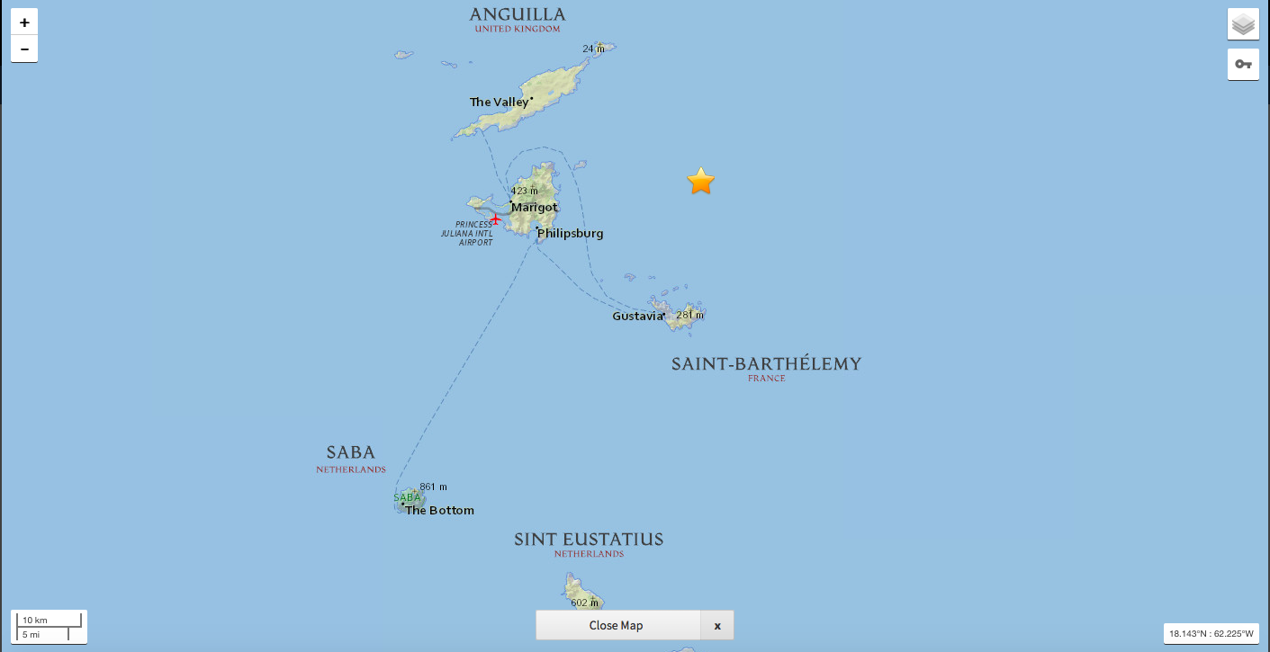 No damages from Magnitude 5.2 Earthquake on Saba