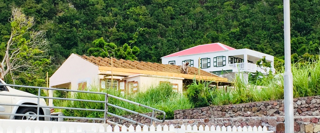 Local contractors start with renovation of homes on Saba after Irma