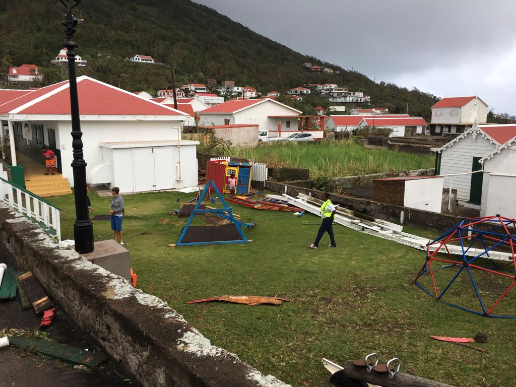 New playground for children of Saba after hurricane Irma